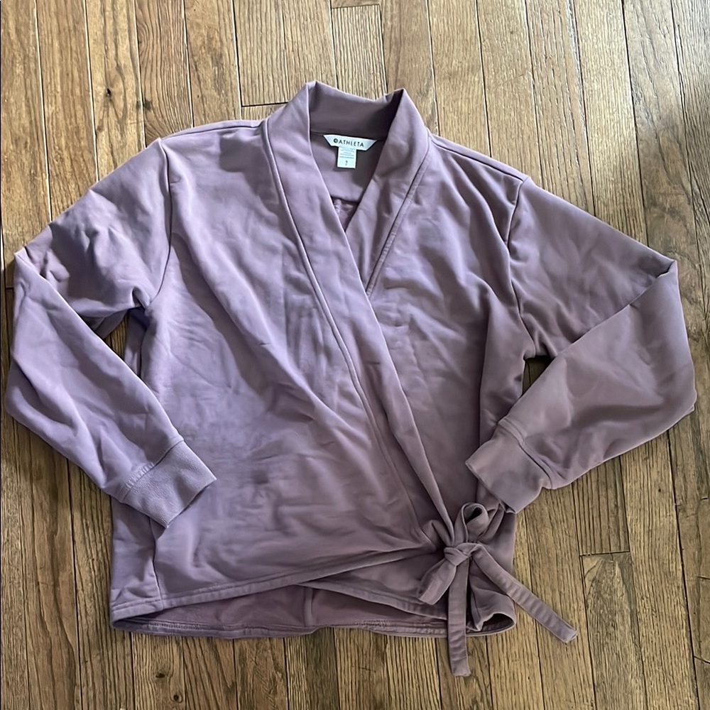 Athleta Purple Wrap Cardigan